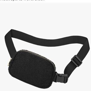 Black Fleece Belt Bag NWOT